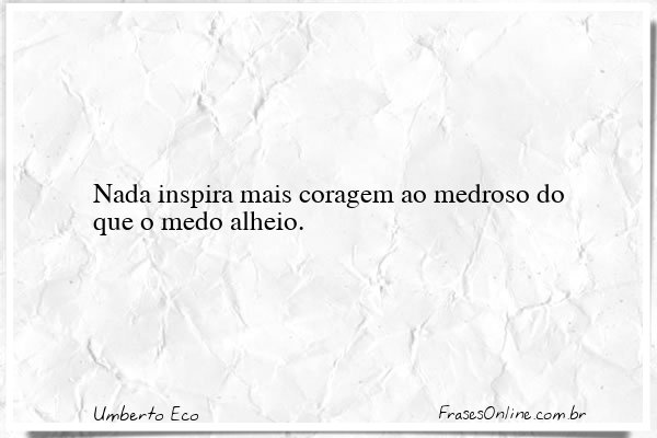 Frase de Umberto Eco