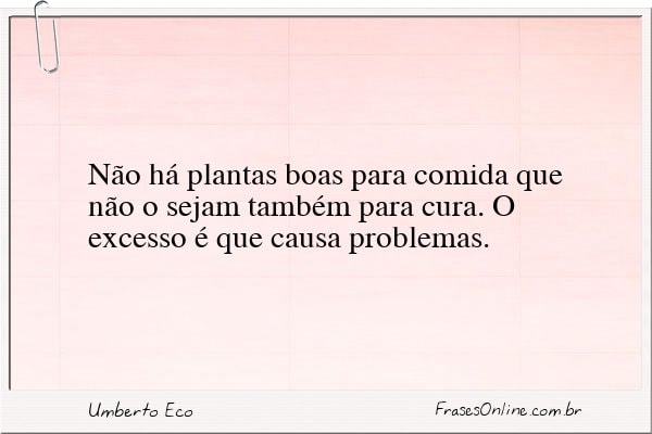 Frase de Umberto Eco