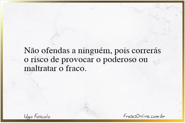 Frase de Ugo Foscolo