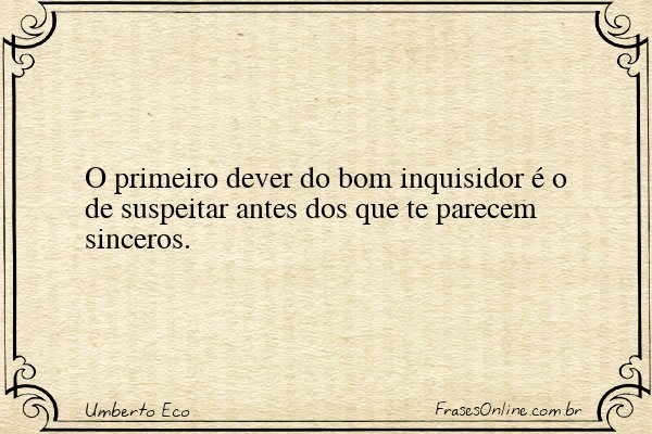 Frase de Umberto Eco