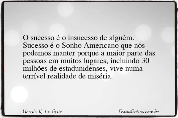 Frase de Ursula K. Le Guin