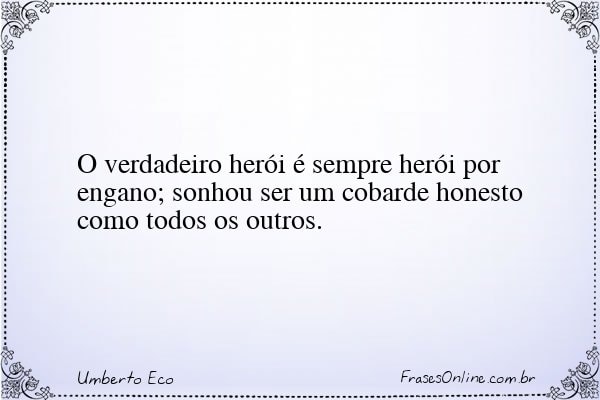 Frase de Umberto Eco