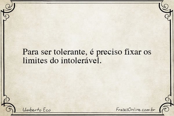 Frase de Umberto Eco