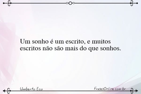 Frase de Umberto Eco