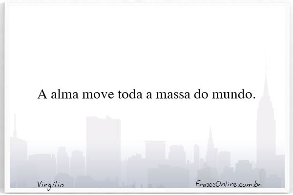 Frase de Virgílio
