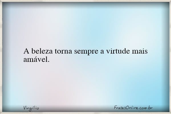 Frase de Virgílio