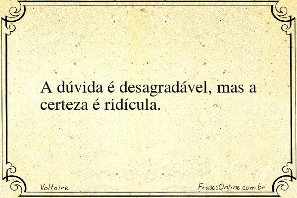 Frase de Voltaire