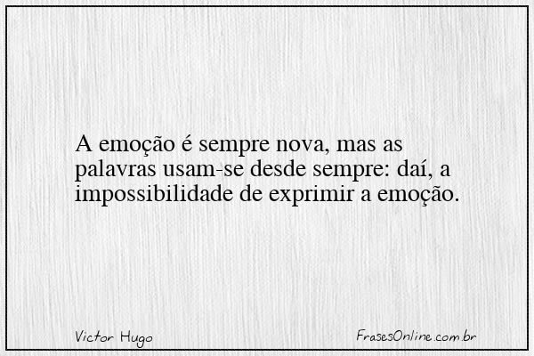 Frase de Victor Hugo