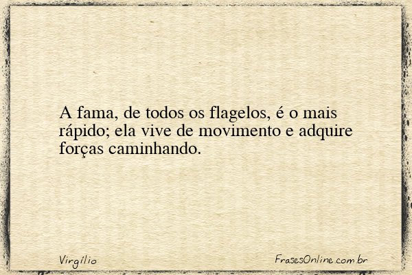 Frase de Virgílio