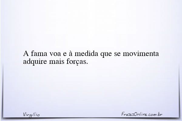 Frase de Virgílio
