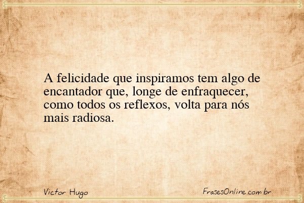 Frase de Victor Hugo