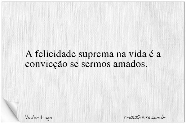 Frase de Victor Hugo
