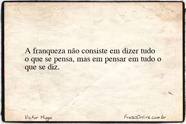 Frase de Victor Hugo