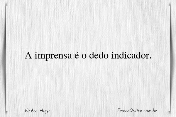 Frase de Victor Hugo