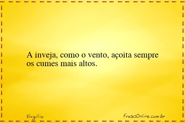 Frase de Virgílio