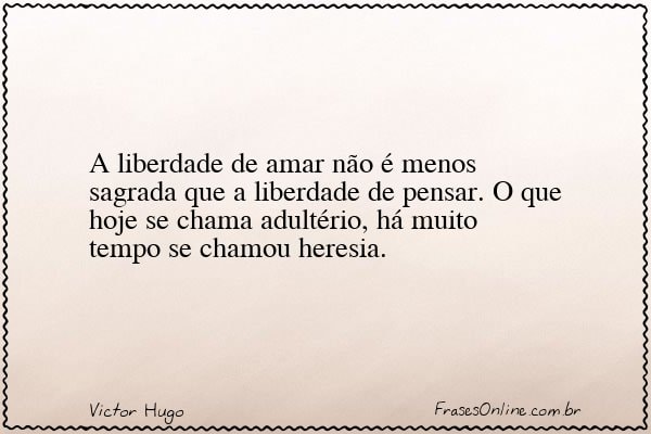 Frase de Victor Hugo