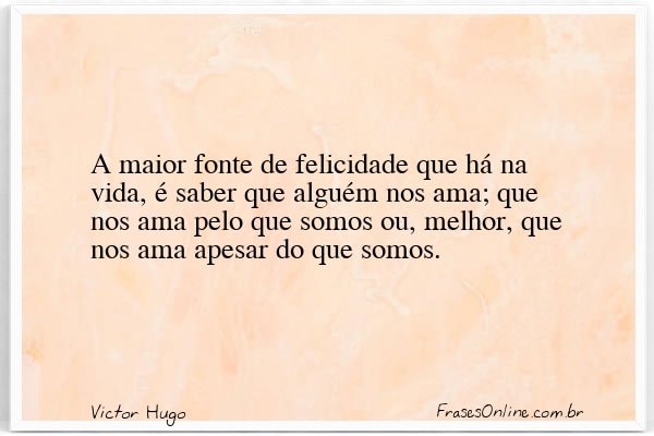 Frase de Victor Hugo