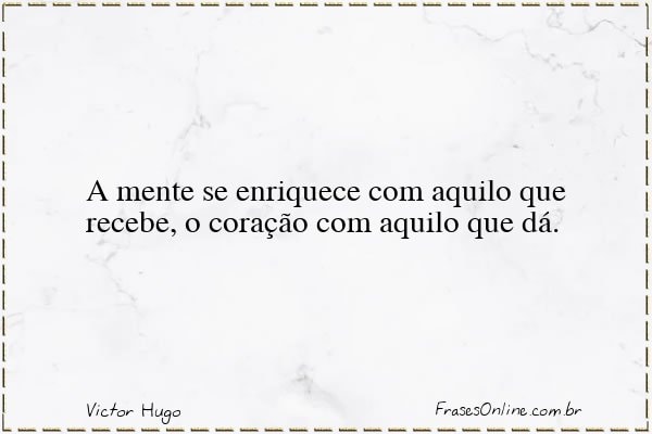 Frase de Victor Hugo