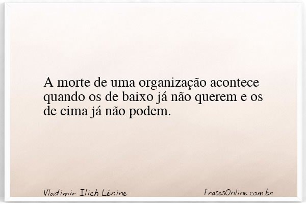 Frase de Vladimir Ilich Lénine