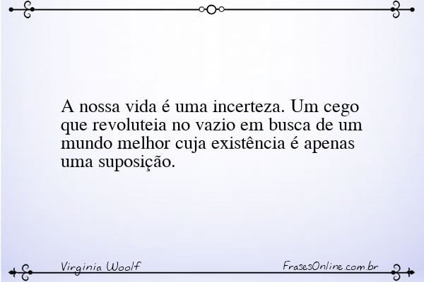 Frase de Virginia Woolf