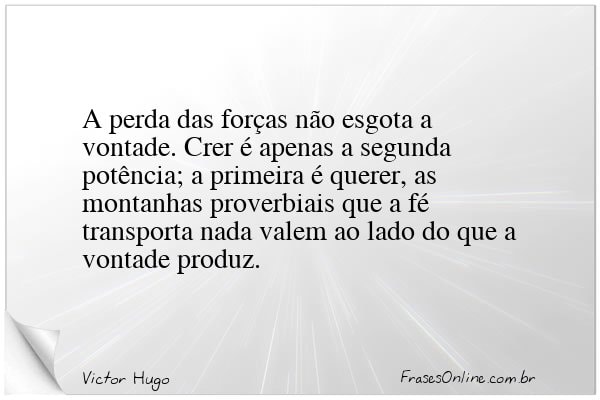 Frase de Victor Hugo