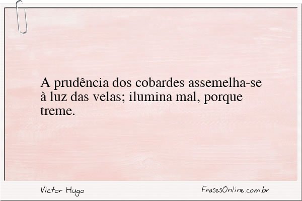 Frase de Victor Hugo