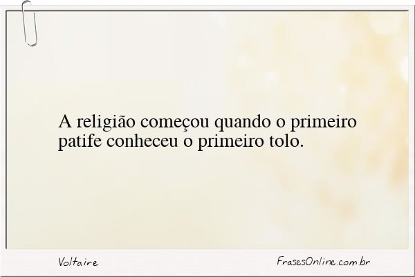 Frase de Voltaire