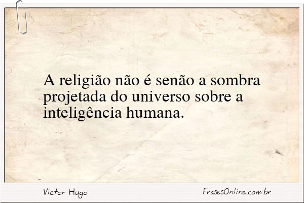 Frase de Victor Hugo
