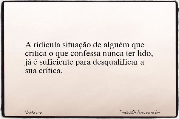 Frase de Voltaire