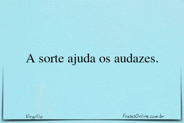Frase de Virgílio