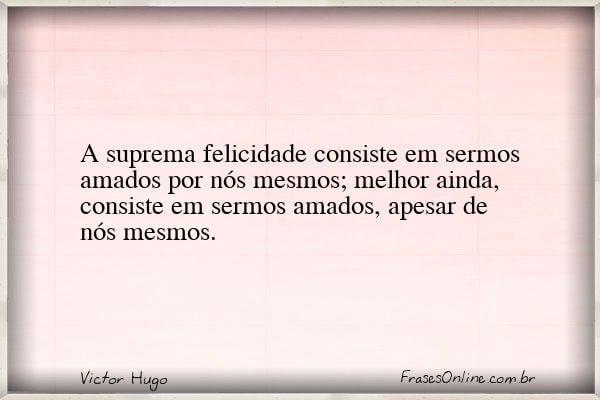 Frase de Victor Hugo