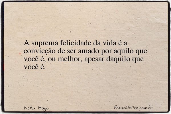 Frase de Victor Hugo