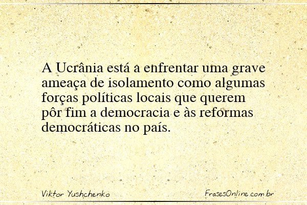 Frase de Viktor Yushchenko