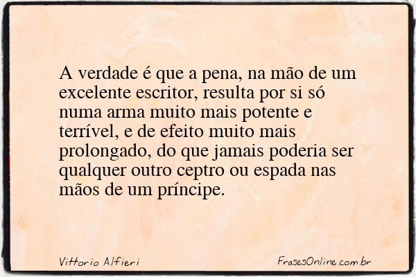 Frase de Vittorio Alfieri