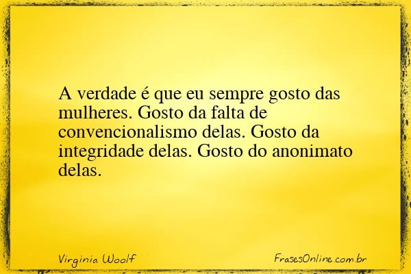 Frase de Virginia Woolf