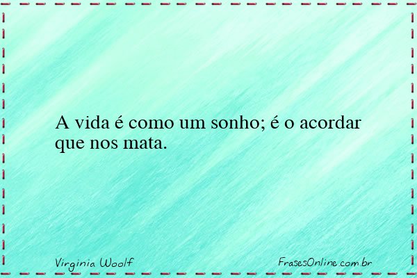 Frase de Virginia Woolf