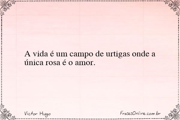 Frase de Victor Hugo