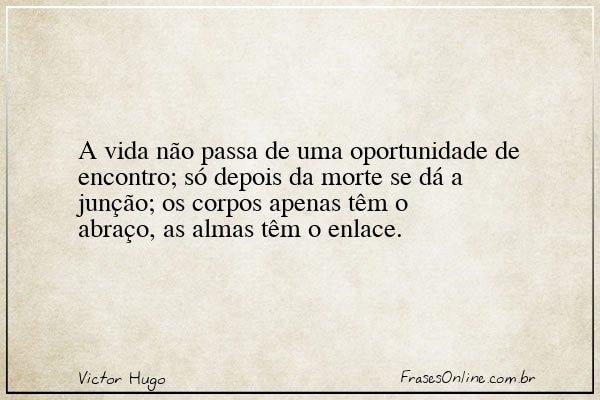 Frase de Victor Hugo