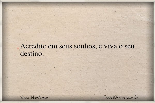 Frase de Vicci Martinez