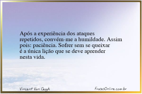 Frase de Vincent Van Gogh