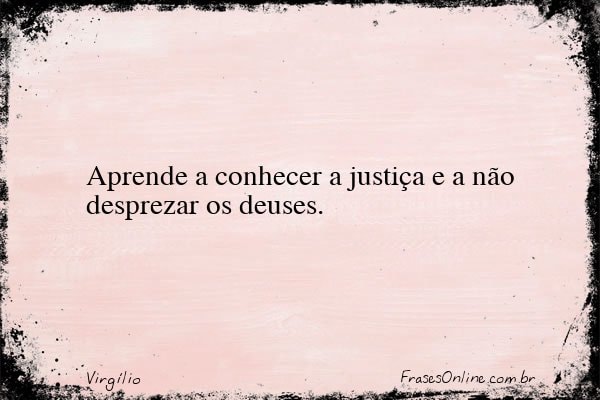 Frase de Virgílio