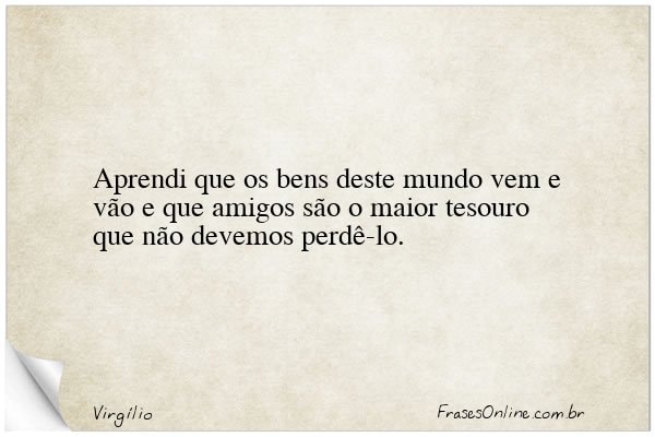 Frase de Virgílio