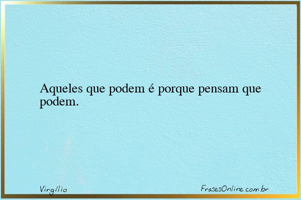 Frase de Virgílio