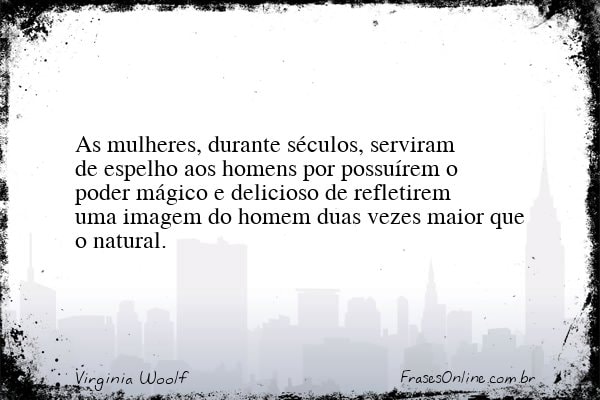 Frase de Virginia Woolf