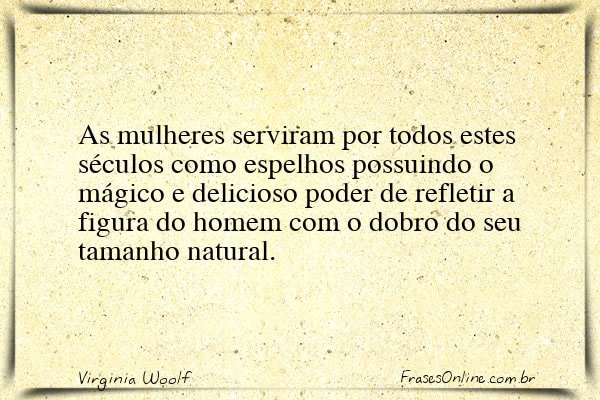 Frase de Virginia Woolf