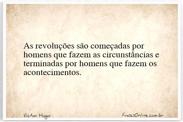 Frase de Victor Hugo