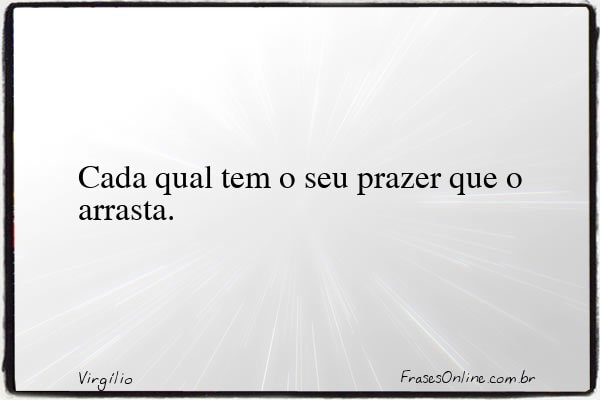 Frase de Virgílio