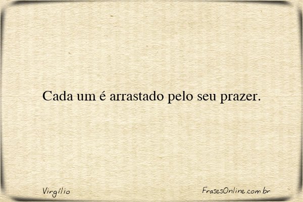 Frase de Virgílio