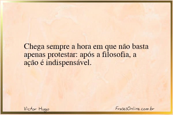 Frase de Victor Hugo