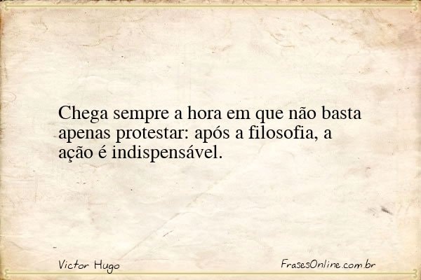 Frase de Victor Hugo